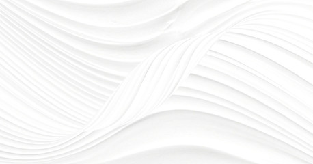 White background 3 d with elements of waves in a fantastic abstract design, the texture of the lines in a modern style for wallpaper. Light gray template for wedding ceremony or business presentation.