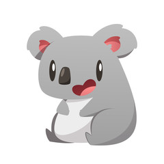 Cartoon koala vector isolated illustration