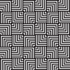 Cover template design with black and white geometric pattern