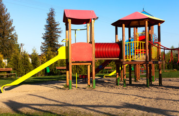 Colorful and modern playground.