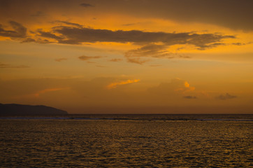 Gili Trawangan. Sunset in Indonesia