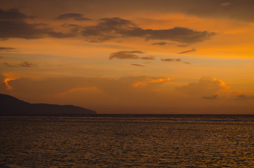 Gili Trawangan. Sunset in Indonesia