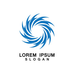 Tornado, vortex, hurricane logo design elements