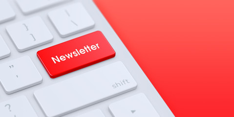 Red Newsletter Button