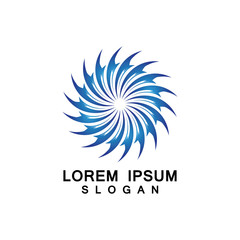 Tornado, vortex, hurricane logo design elements