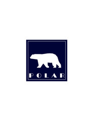 Bear  logo on a white background