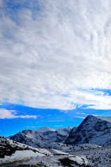 clouds over the mountain