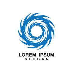 Tornado, vortex, hurricane logo design elements