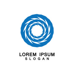 Tornado, vortex, hurricane logo design elements