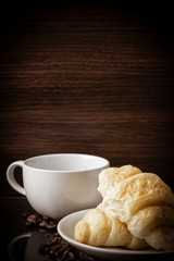 Coffee bean menu background. Used to select the coffee shop menu. Menu coffee copy space. 