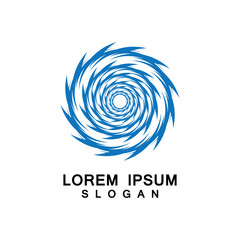 Tornado, vortex, hurricane logo design elements