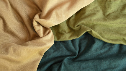 olive green silk fabric background