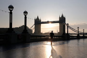 Sunrise at Tower Bridge, London