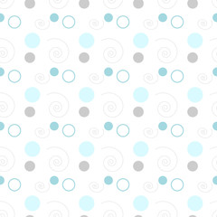 Fototapeta na wymiar Vector seamless layout with circle shapes.Abstract illustration with colored circles.Design for fabric,textile,wallpapers