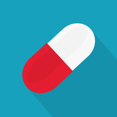 capsule medical pill icon- vector illustration