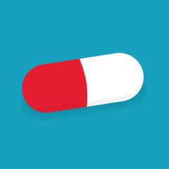 capsule medical pill icon- vector illustration