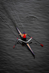 Solo Rower on the River © renaschild