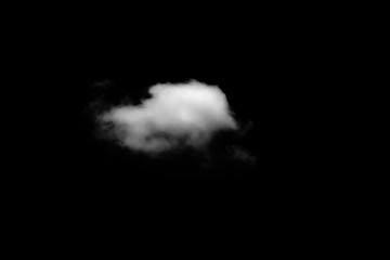 Obraz na płótnie Canvas White cloud with black background