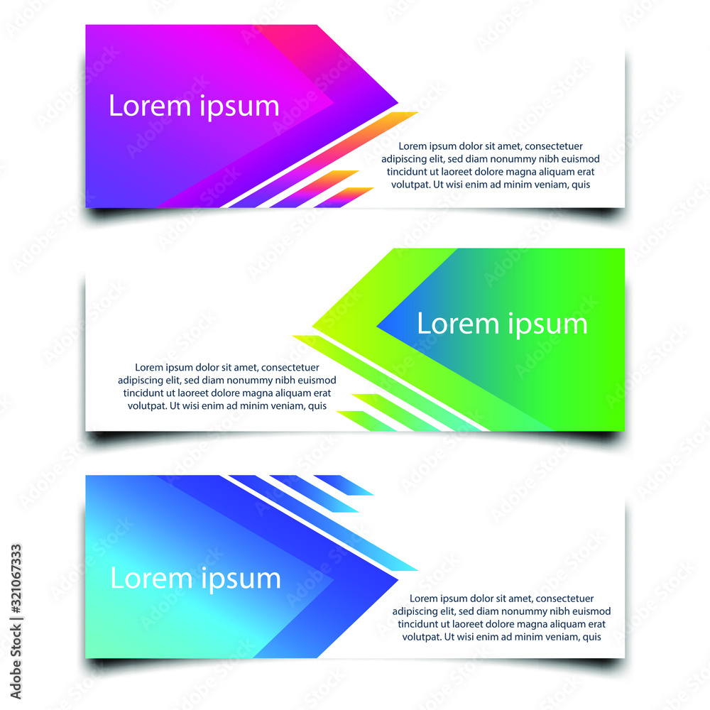Poster Abstract Web banner design background or header Templates vector illustration