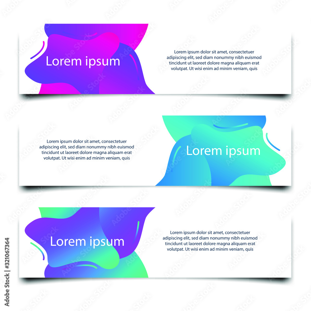 Poster Abstract Web banner design background or header Templates vector illustration