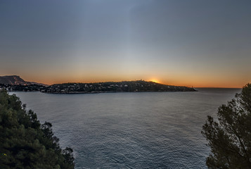 Lever de soleil sur le Cap Ferrat