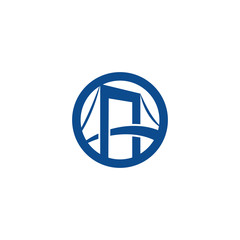 Bridge Logo Template vector icon