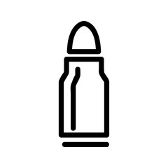 bullet icon vector. Thin line sign. Isolated contour symbol illustration