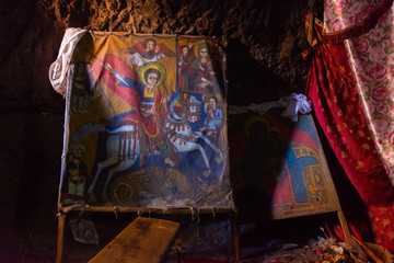 Art in Lalibela church, Ethiopia
