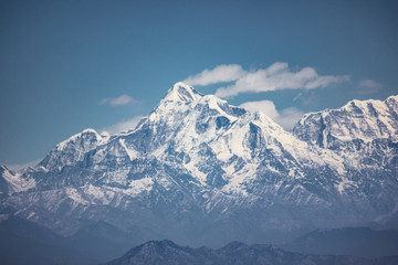 mountains in winter Himalaya 