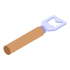 Classic bottle opener icon. Isometric of classic bottle opener vector icon for web design isolated on white background