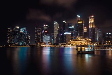 Obraz na płótnie Canvas Singapore downtown skyline