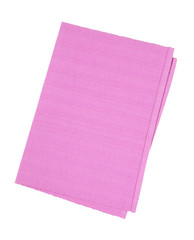 Pink woven cotton placemat