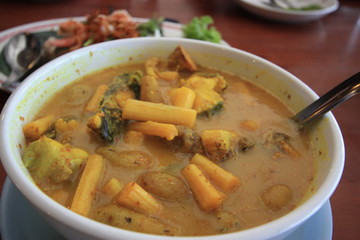 soup with meat and vegetables