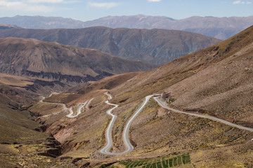 Curve road jujuy argentina