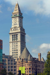 Fototapeta premium Tall buildings of Boston city downtown