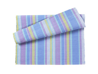 Colorful striped cotton placemat
