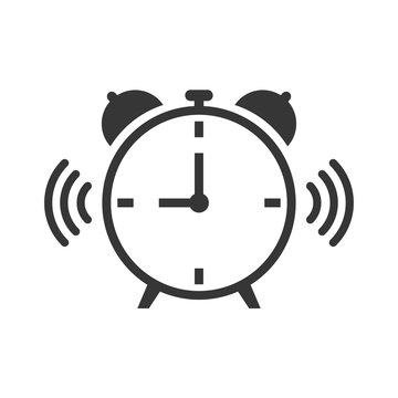 Alarm Clock Icon Vector Illustration