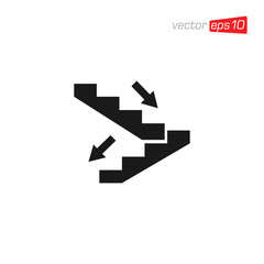Stair or Ladder Icon Design Vector