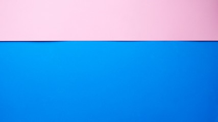 Pink and blue color cardboard. The rectangular shape of color cardboard.