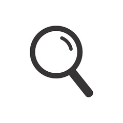 Magnifier Glass Icon Vector Illustration. Magnifier Logo Template.