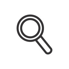 Magnifier Glass Icon Vector Illustration. Magnifier Logo Template.