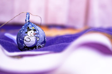 Colorful christmas ball.