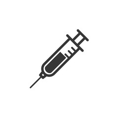 Syringe Icon Vector Illustration. Injection Sign.