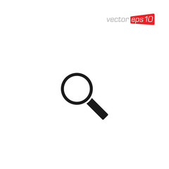 Magnifying Glass Icon Design Vector