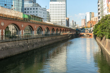 Naklejka premium マーチエキュートと神田万世橋