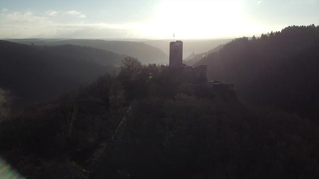 Winneburg Ruine bei Cochem, Moseltal, Rheinland-Pfalz, Deutschland