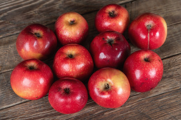 Organic GMO free high iron red apples, variety Gizil Ahmet, bred in Azerbaijan
