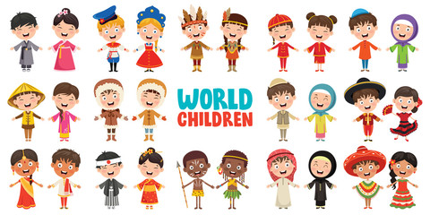 Multicultural Characters Of The World