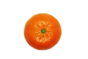 juicy tangerine on a white background