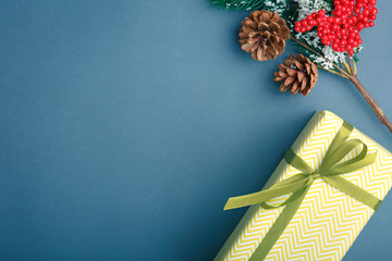 Christmas and New Year background with gifts